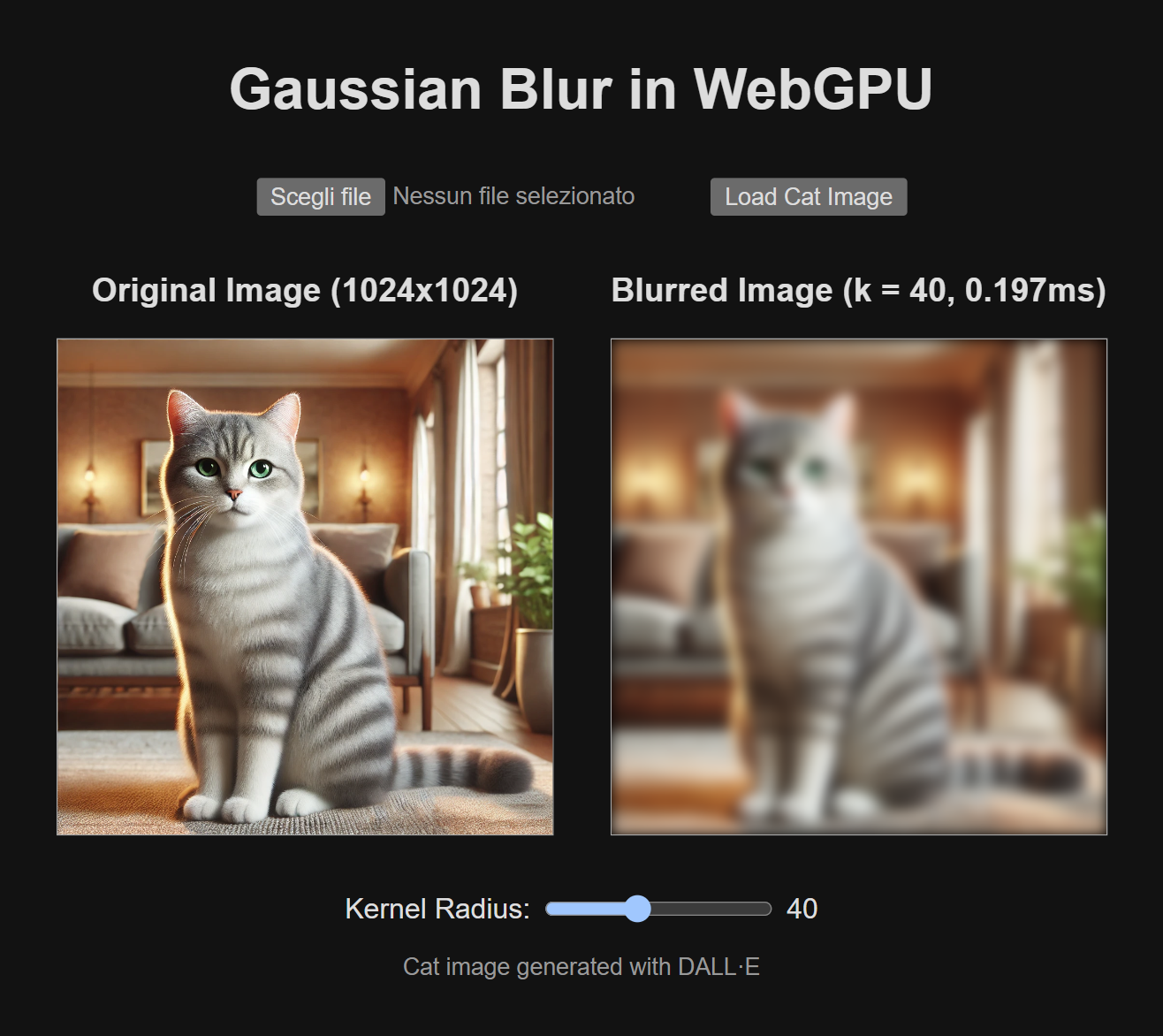 The sample application