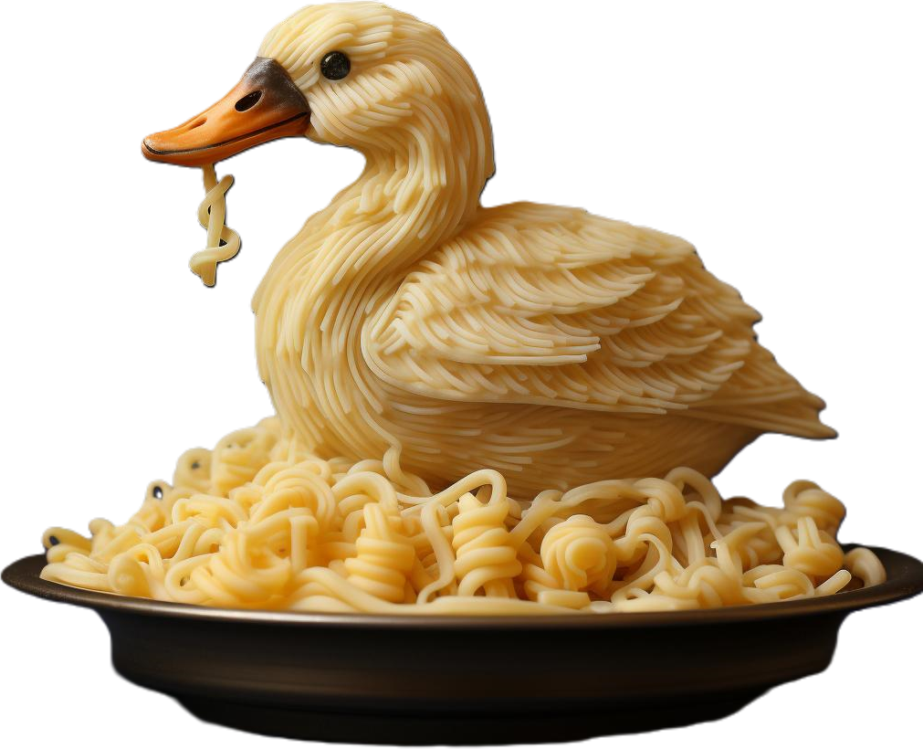 La papera di pasta, il mio animale spirituale. La papera di pasta, il mio animale spirituale.